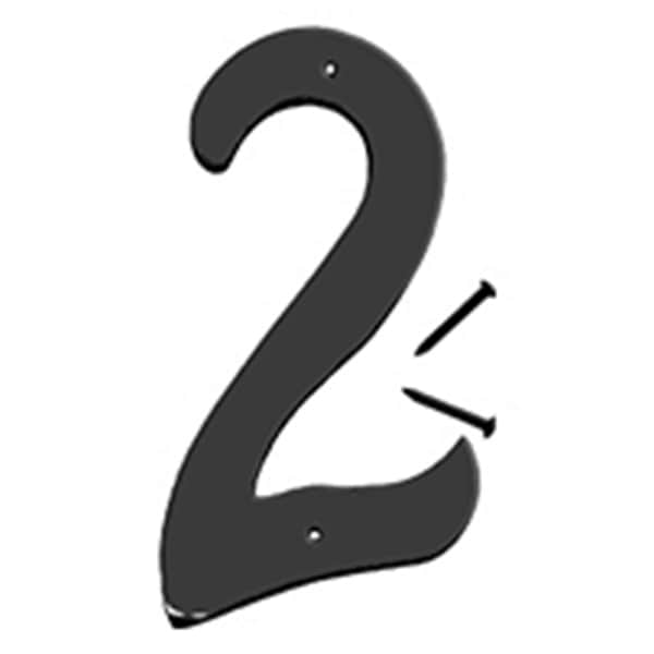 Hy-Ko 4 In Satin Black Finish Number 2, 5PK A31302 - main